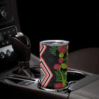 Aotearoa Tukutuku Motif Tumbler Cup Pohutukawa and Fern Leaves