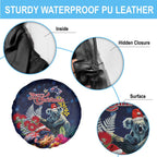 Australia and New Zealand Spare Tire Cover Merry Christmas-Tuatara and Koala with Plants Xmas Style