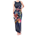 Australia and New Zealand Tank Maxi Dress Merry Christmas-Tuatara and Koala with Plants Xmas Style