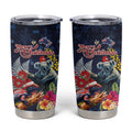 Australia and New Zealand Tumbler Cup Merry Christmas-Tuatara and Koala with Plants Xmas Style