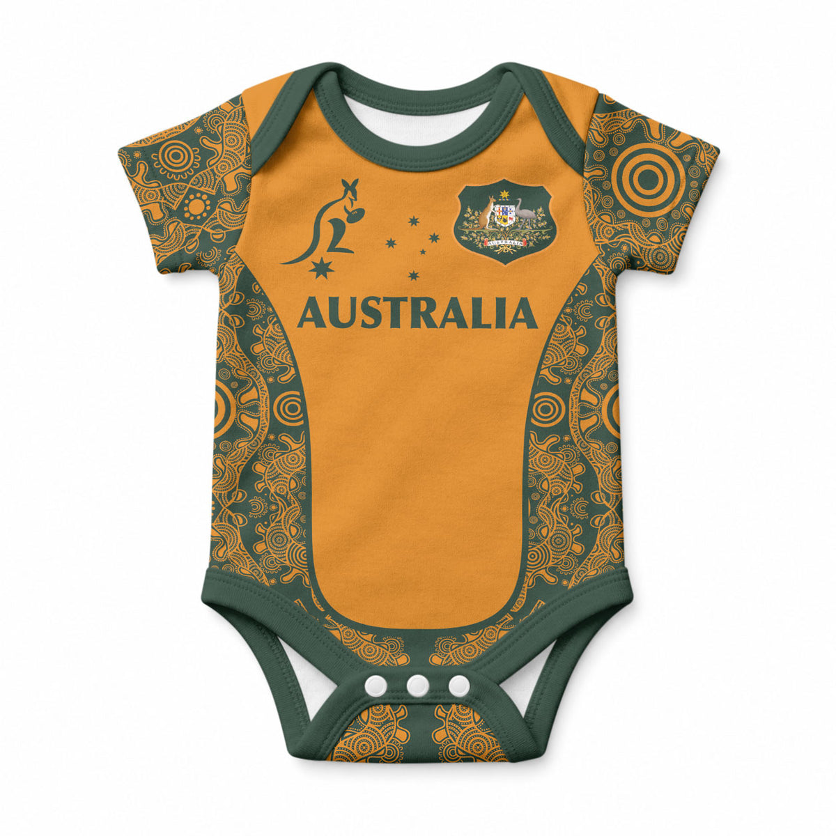 Custom Australia Rugby Championship 2024 Baby Onesie