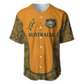 Custom Australia Rugby Championship 2024 Baseball Jersey Aboriginal Art Tattoo Pattern