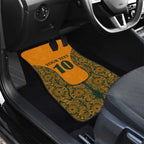 Custom Australia Rugby Championship 2024 Car Mats Aboriginal Art Tattoo Pattern