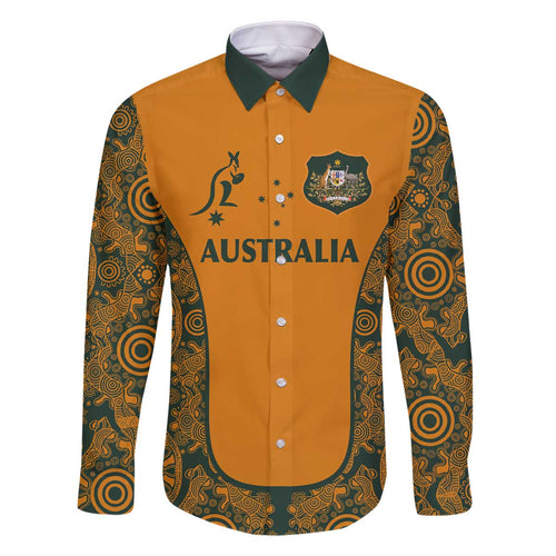 Custom Australia Rugby Championship 2024 Family Matching Off Shoulder Short Dress and Hawaiian Shirt Aboriginal Art Tattoo Pattern