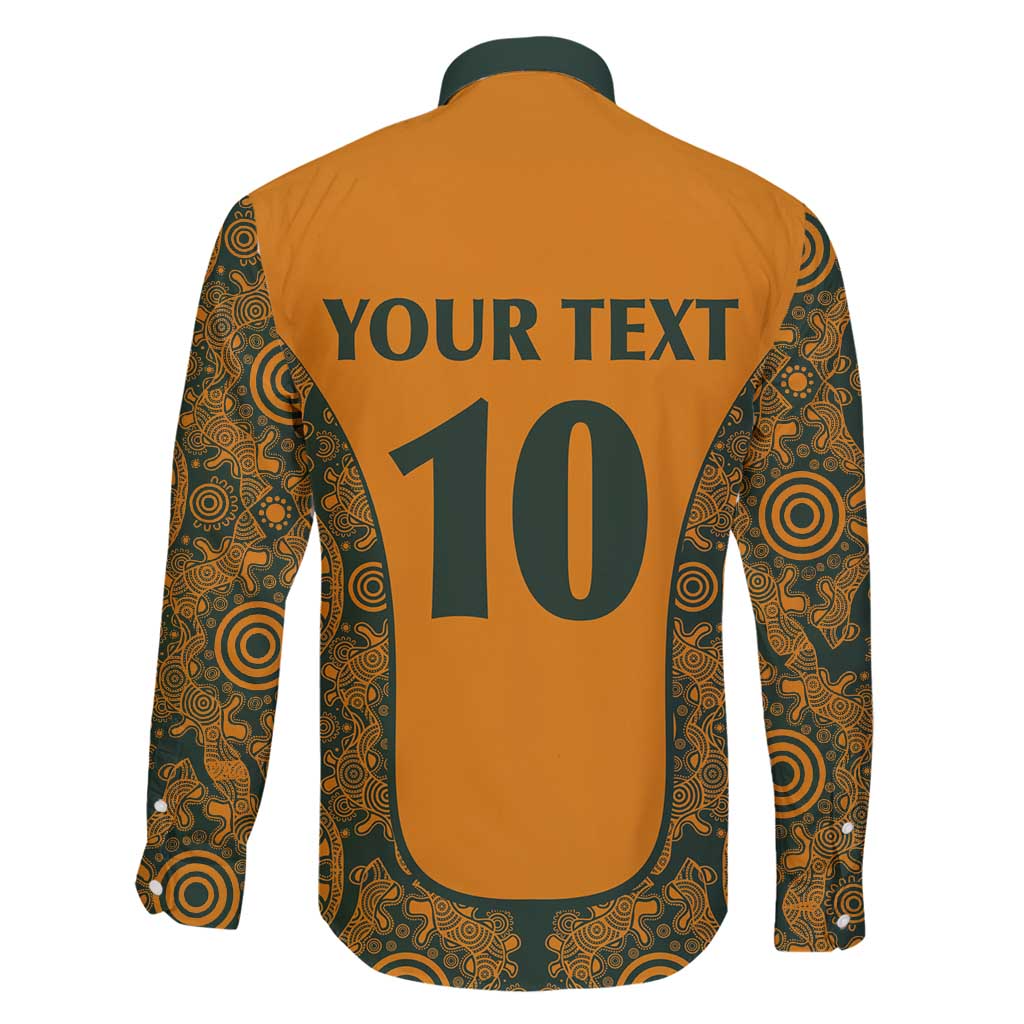 Custom Australia Rugby Championship 2024 Family Matching Summer Maxi Dress and Hawaiian Shirt Aboriginal Art Tattoo Pattern
