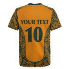 Custom Australia Rugby Championship 2024 Rugby Jersey Aboriginal Art Tattoo Pattern
