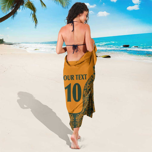Custom Australia Rugby Championship 2024 Sarong Aboriginal Art Tattoo Pattern