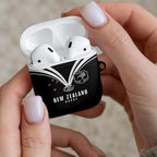 New Zealand Maori Rugby AirPods Case Aotearoa Tribal Motif Retro Concept