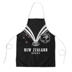 New Zealand Maori Rugby Apron Aotearoa Tribal Motif Retro Concept