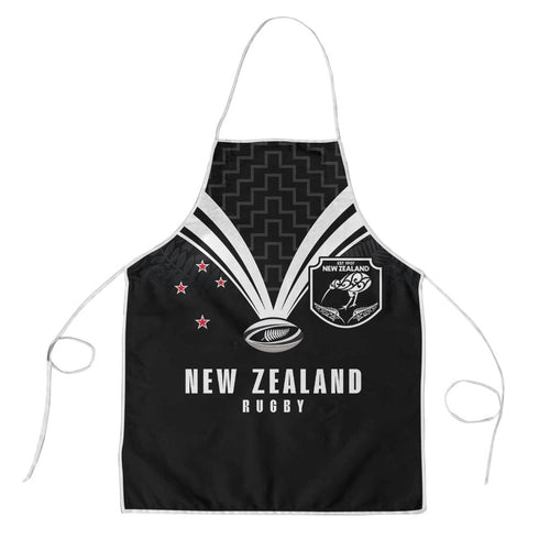 New Zealand Maori Rugby Apron Aotearoa Tribal Motif Retro Concept