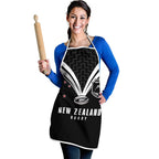 New Zealand Maori Rugby Apron Aotearoa Tribal Motif Retro Concept