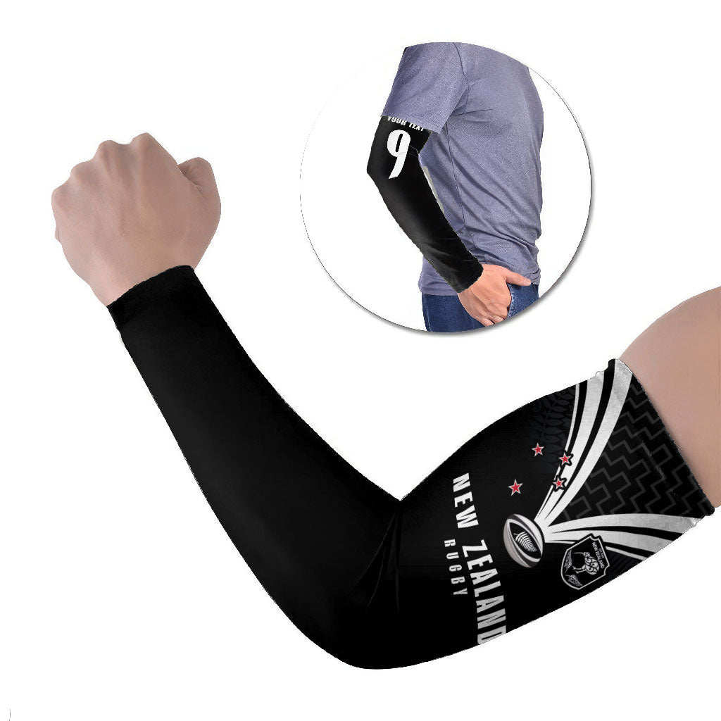 New Zealand Maori Rugby Custom Arm Sleeves Aotearoa Tribal Motif Retro Concept