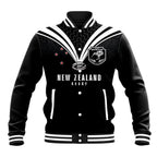 New Zealand Maori Rugby Custom Baseball Jacket Aotearoa Tribal Motif Retro Concept