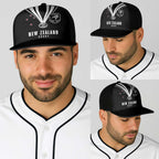 New Zealand Maori Rugby Baseball Net Cap Aotearoa Tribal Motif Retro Concept