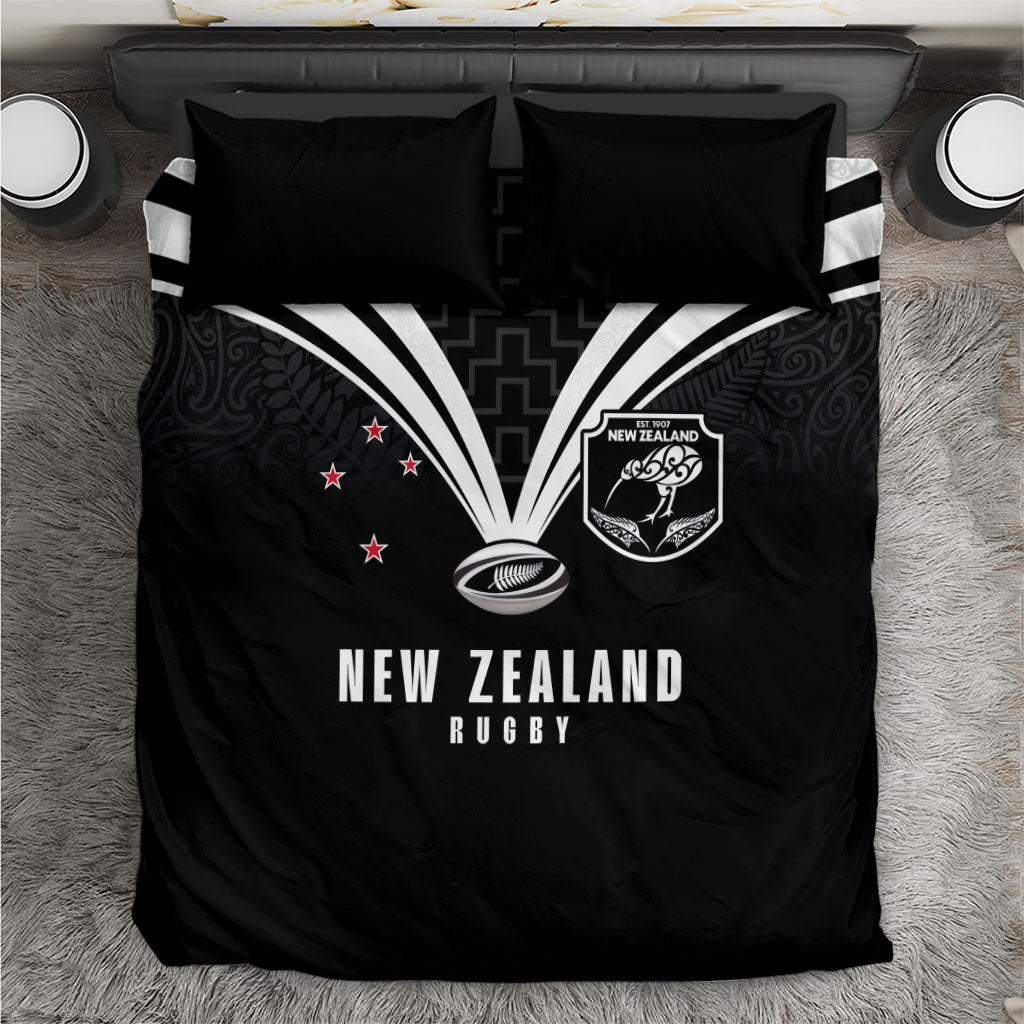 New Zealand Maori Rugby Bedding Set Aotearoa Tribal Motif Retro Concept