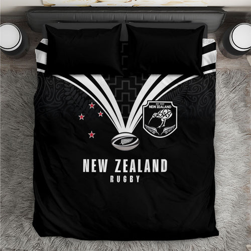 New Zealand Maori Rugby Bedding Set Aotearoa Tribal Motif Retro Concept