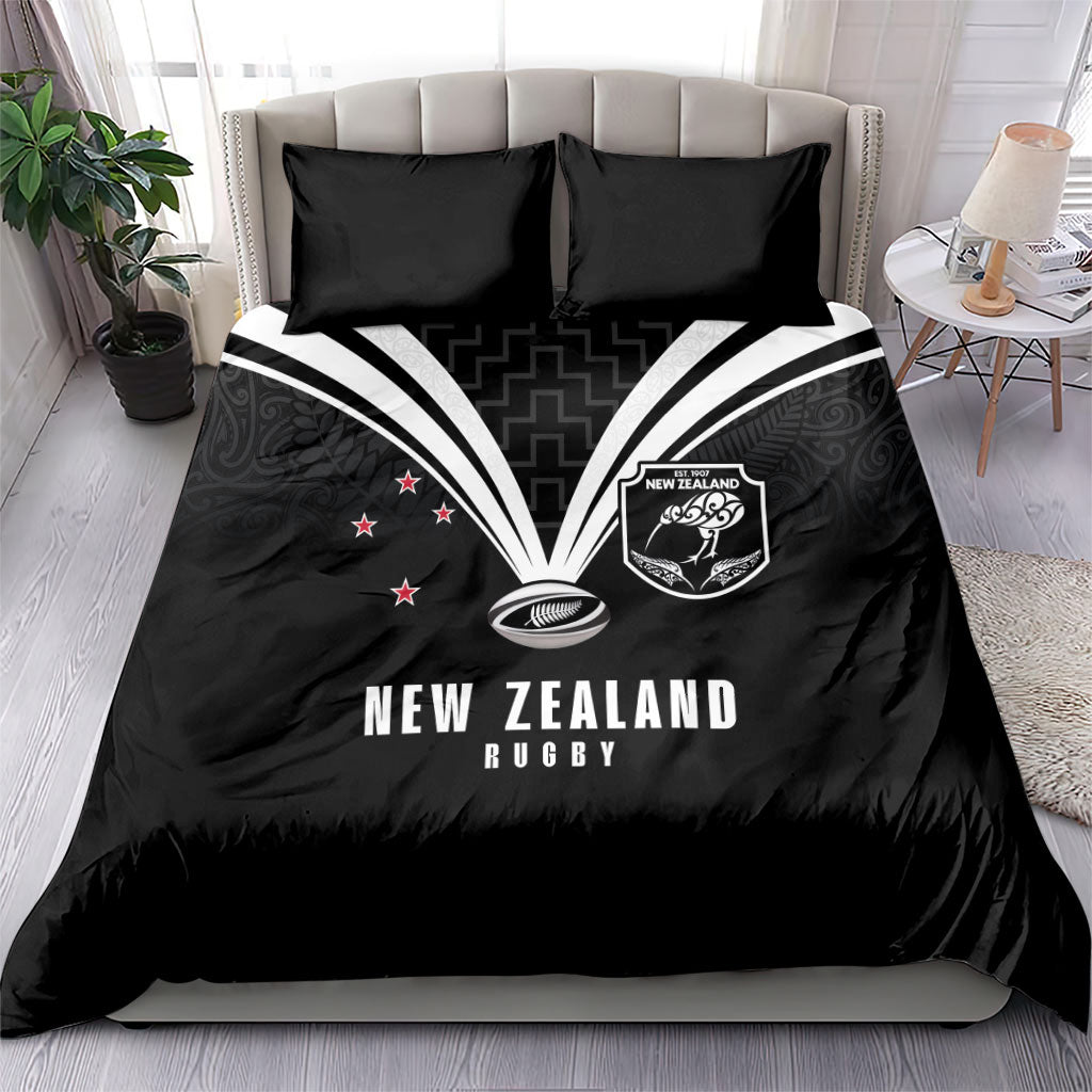 New Zealand Maori Rugby Bedding Set Aotearoa Tribal Motif Retro Concept