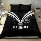 New Zealand Maori Rugby Bedding Set Aotearoa Tribal Motif Retro Concept