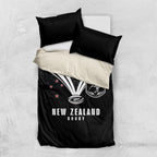 New Zealand Maori Rugby Bedding Set Aotearoa Tribal Motif Retro Concept
