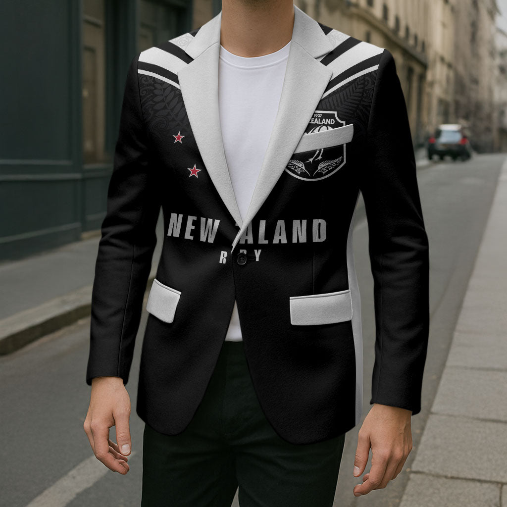 New Zealand Maori Rugby Custom Blazer Aotearoa Tribal Motif Retro Concept