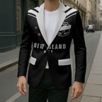 New Zealand Maori Rugby Custom Blazer Aotearoa Tribal Motif Retro Concept