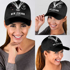 New Zealand Maori Rugby Classic Cap Aotearoa Tribal Motif Retro Concept