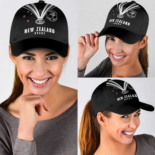 New Zealand Maori Rugby Classic Cap Aotearoa Tribal Motif Retro Concept