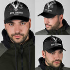 New Zealand Maori Rugby Classic Cap Aotearoa Tribal Motif Retro Concept