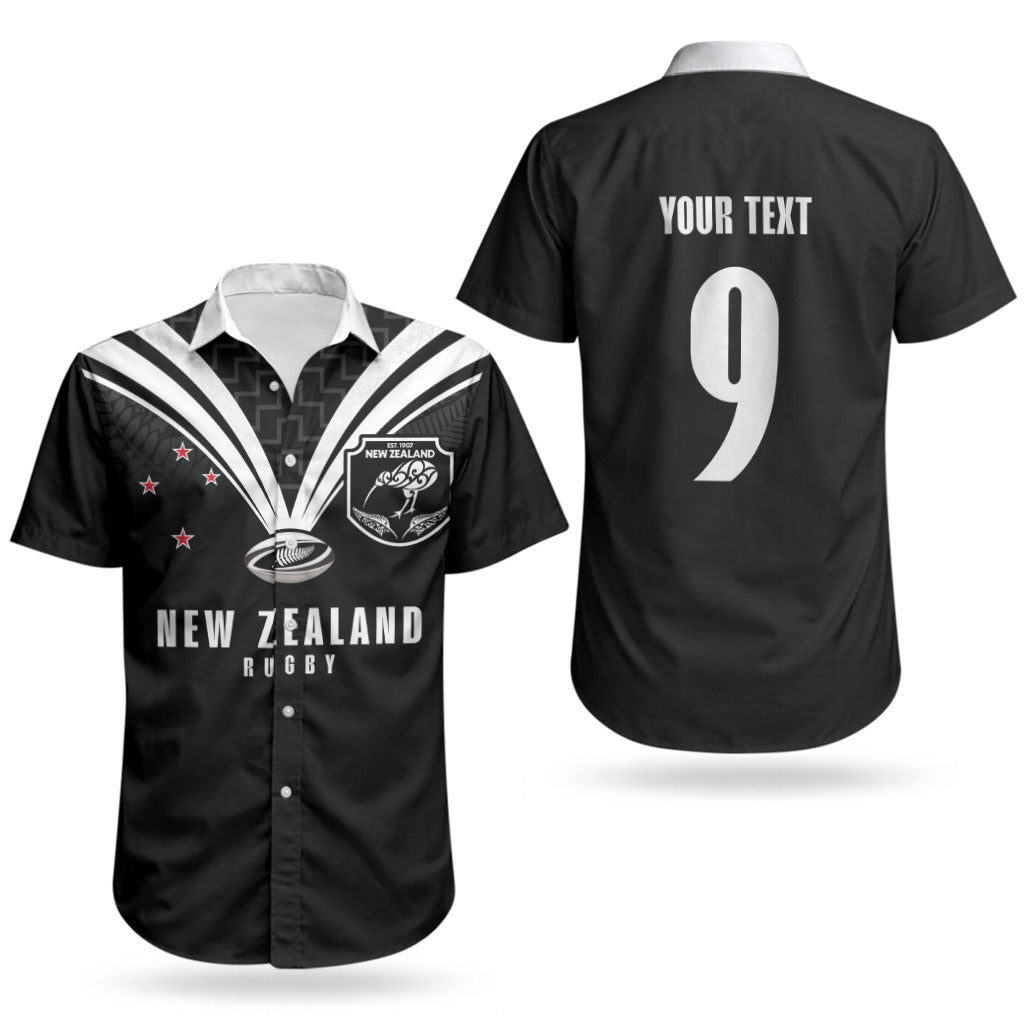 New Zealand Maori Rugby Custom Couples Matching Mermaid Dress and Hawaiian Shirt Aotearoa Tribal Motif Retro Concept