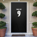 New Zealand Maori Rugby Custom Door Cover Aotearoa Tribal Motif Retro Concept