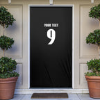 New Zealand Maori Rugby Custom Door Cover Aotearoa Tribal Motif Retro Concept