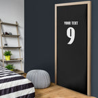 New Zealand Maori Rugby Custom Door Cover Aotearoa Tribal Motif Retro Concept