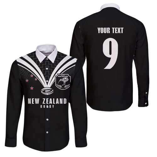 New Zealand Maori Rugby Custom Family Matching Tank Maxi Dress and Hawaiian Shirt Aotearoa Tribal Motif Retro Concept