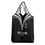 New Zealand Maori Rugby Grocery Bag Aotearoa Tribal Motif Retro Concept