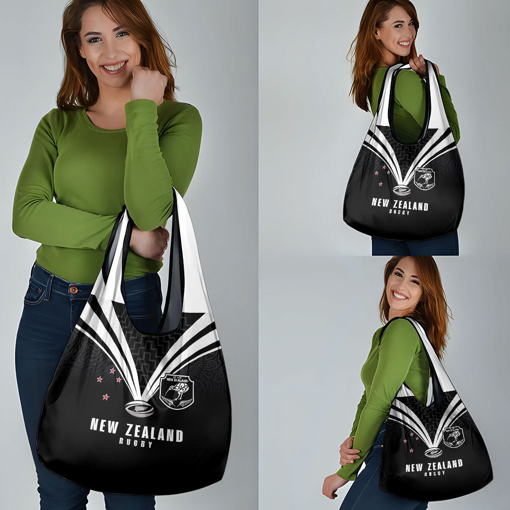New Zealand Maori Rugby Grocery Bag Aotearoa Tribal Motif Retro Concept
