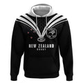 New Zealand Maori Rugby Custom Hoodie Aotearoa Tribal Motif Retro Concept