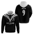 New Zealand Maori Rugby Custom Hoodie Aotearoa Tribal Motif Retro Concept