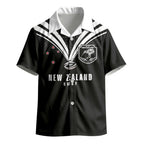 New Zealand Maori Rugby Custom Kid Hawaiian Shirt Aotearoa Tribal Motif Retro Concept