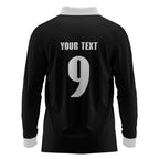New Zealand Maori Rugby Custom Long Sleeve Polo Shirt Aotearoa Tribal Motif Retro Concept