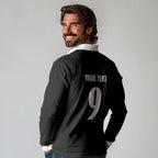 New Zealand Maori Rugby Custom Long Sleeve Polo Shirt Aotearoa Tribal Motif Retro Concept