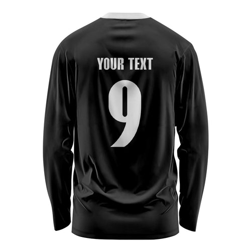 New Zealand Maori Rugby Custom Long Sleeve Shirt Aotearoa Tribal Motif Retro Concept