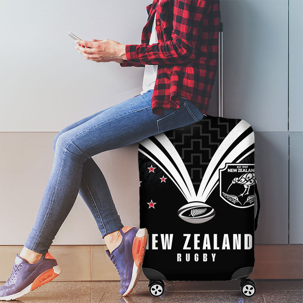 New Zealand Maori Rugby Luggage Cover Aotearoa Tribal Motif Retro Concept