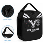 New Zealand Maori Rugby Lunch Bag Aotearoa Tribal Motif Retro Concept
