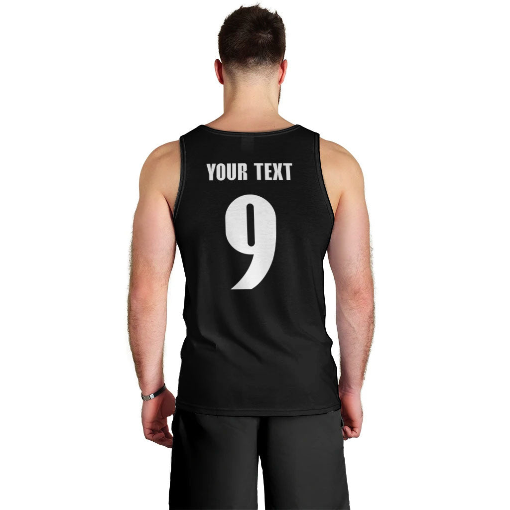 New Zealand Maori Rugby Custom Men Tank Top Aotearoa Tribal Motif Retro Concept