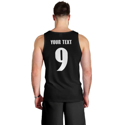 New Zealand Maori Rugby Custom Men Tank Top Aotearoa Tribal Motif Retro Concept