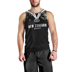 New Zealand Maori Rugby Custom Men Tank Top Aotearoa Tribal Motif Retro Concept