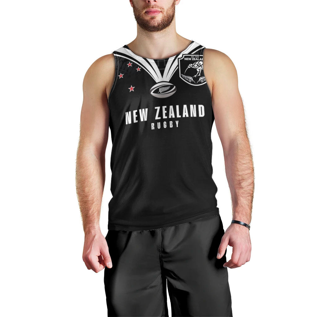 New Zealand Maori Rugby Custom Men Tank Top Aotearoa Tribal Motif Retro Concept