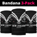 New Zealand Maori Rugby Neck Gaiter Aotearoa Tribal Motif Retro Concept
