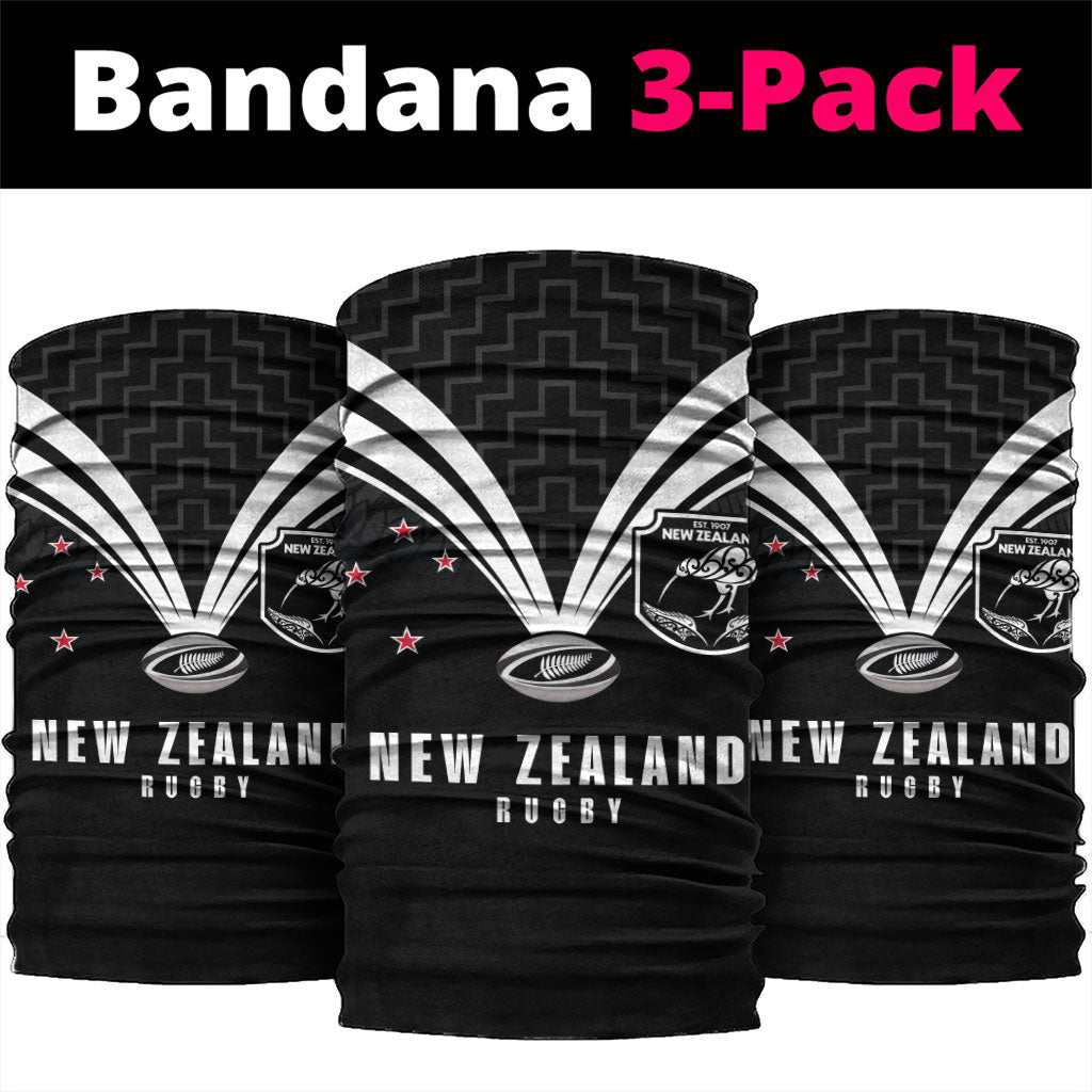 New Zealand Maori Rugby Neck Gaiter Aotearoa Tribal Motif Retro Concept