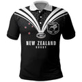 New Zealand Maori Rugby Custom Polo Shirt Aotearoa Tribal Motif Retro Concept